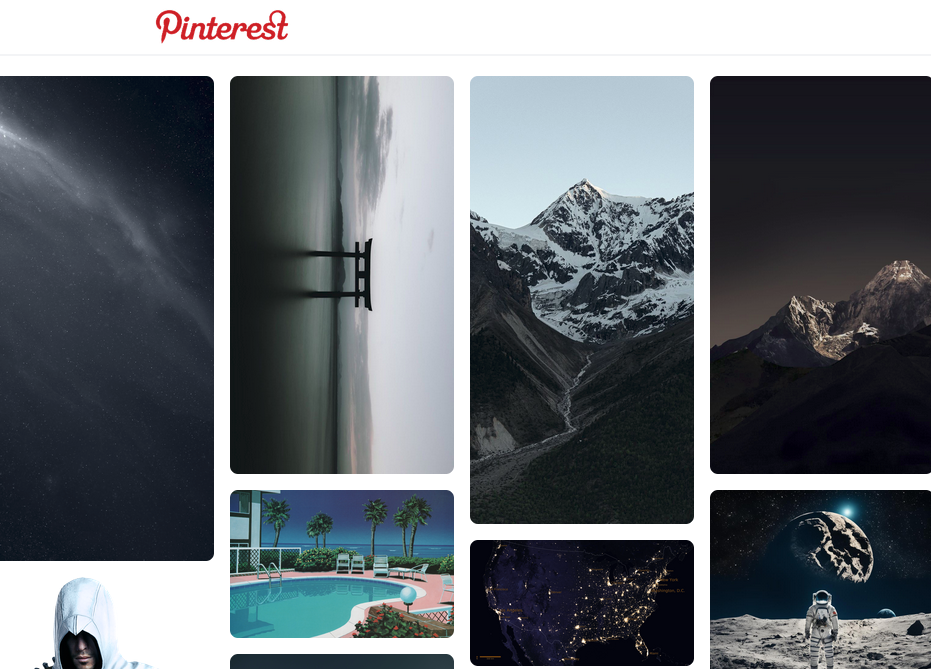 Pinterest website preview image